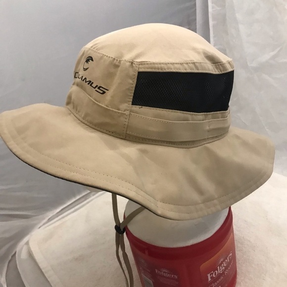 Calamus Fitted M/L Tan Mesh Sun Blocker Safari Sport Hat - Picture 6 of 12